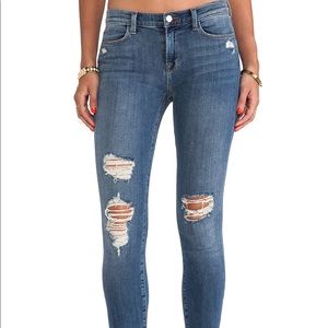 J Brand Cropped Skinny & Stretch Fury Jeans
